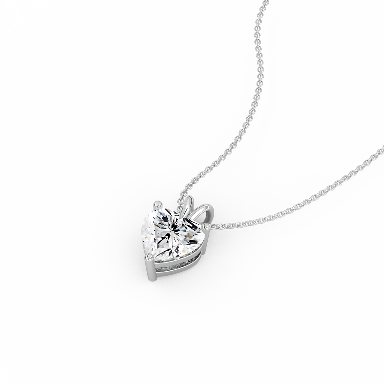1.50ct Heart Natural Diamond Pendant