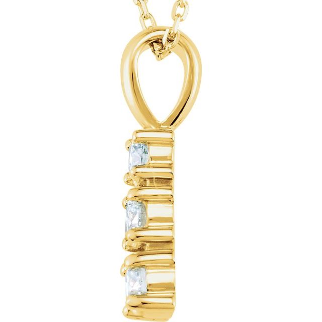 14K Yellow 1/2 CTW Lab-Grown Diamond 18' Necklace