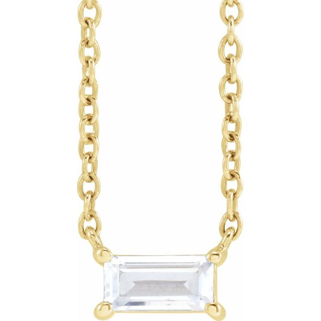 14k Yellow 1/3 Ct Lab-grown Diamond 16-18' Necklace