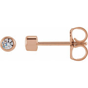 14K Rose 2.5 mm Round 1/6 CTW Lab-Grown Diamond Earrings