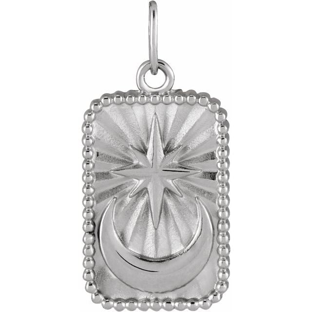 Sterling Silver Crescent Moon Pendant