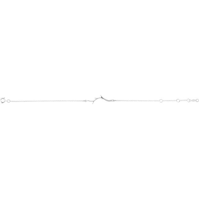 Sterling Silver Branch Bar 6 1/2-7 1/2' Bracelet