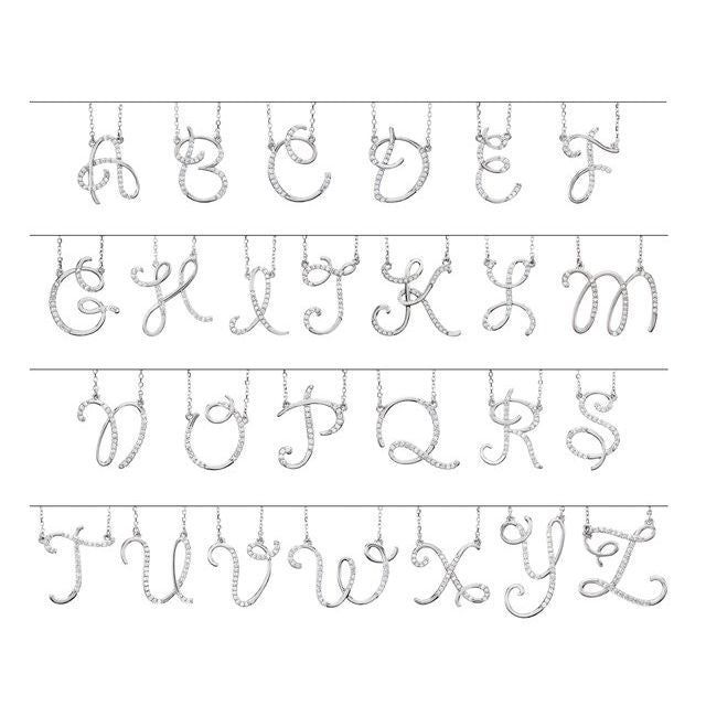 14K Yellow 1/10 CTW Natural Diamond Initial A 16' Necklace