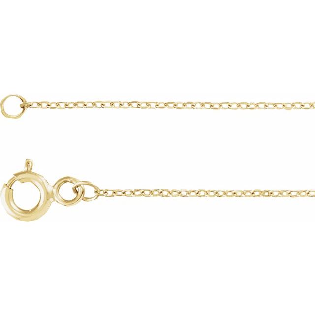 14K Yellow Butterfly 9' Anklet
