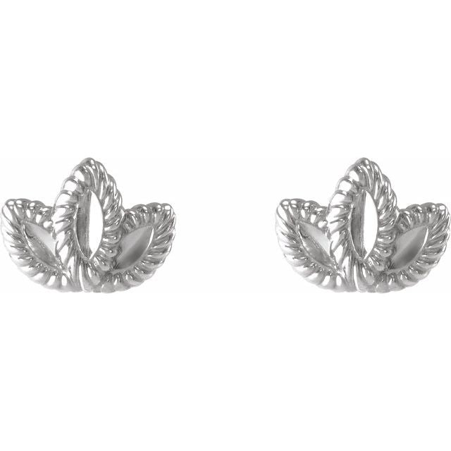 Sterling Silver Petite Leaf Earrings
