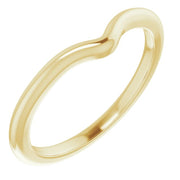 14K Yellow Band for 6x3.5 mm Marquise Ring