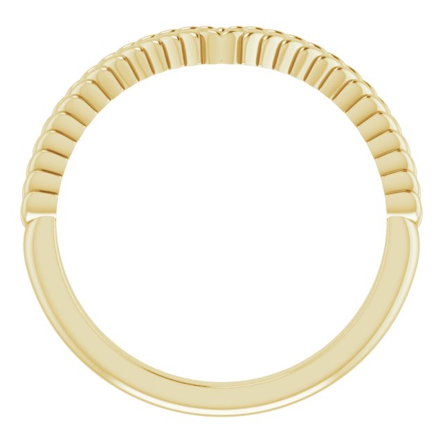 18K Yellow Band for 7 mm Round Ring