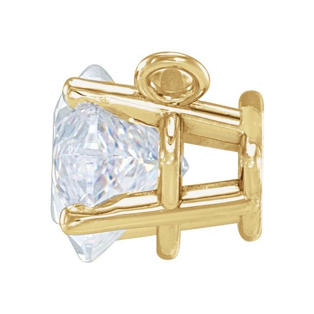 14K Yellow 9/10 CT Lab-Grown Diamond Necklace Center