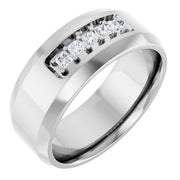 14K White 1/5 CTW Lab-Grown Diamond Band