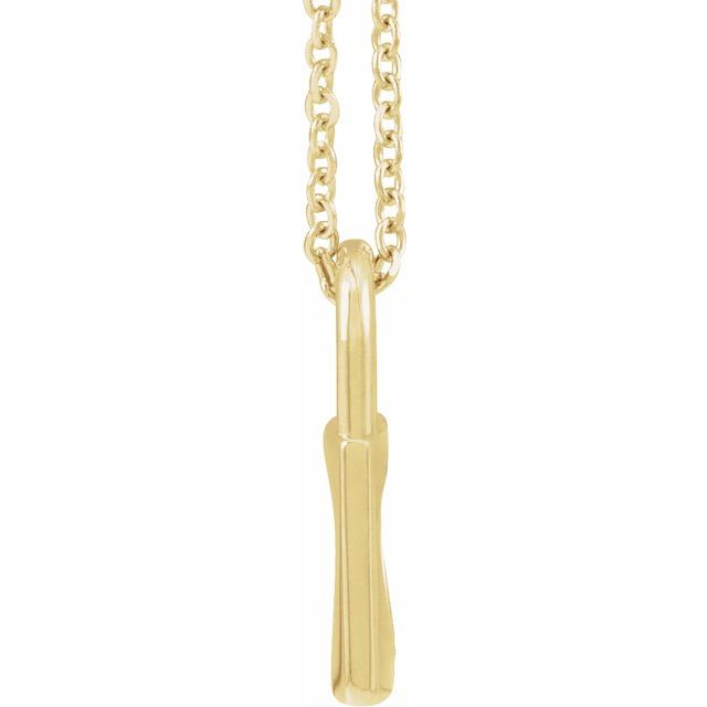 14K Yellow 13.6x9 mm Cutout Heart Lock 16-18' Necklace
