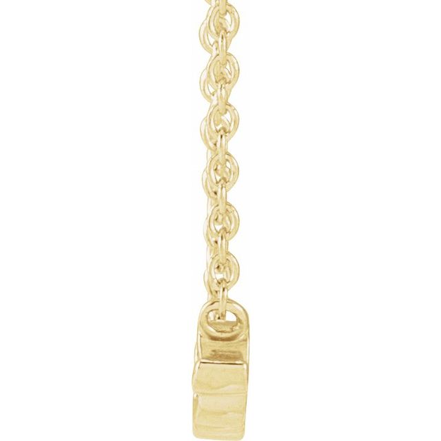 14K Yellow Script 'XO' 16' Necklace