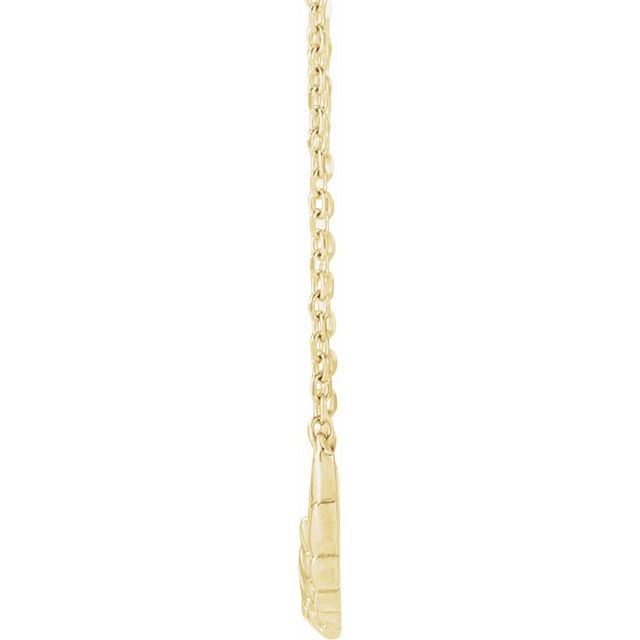 14K Yellow Angel Wings 18' Necklace