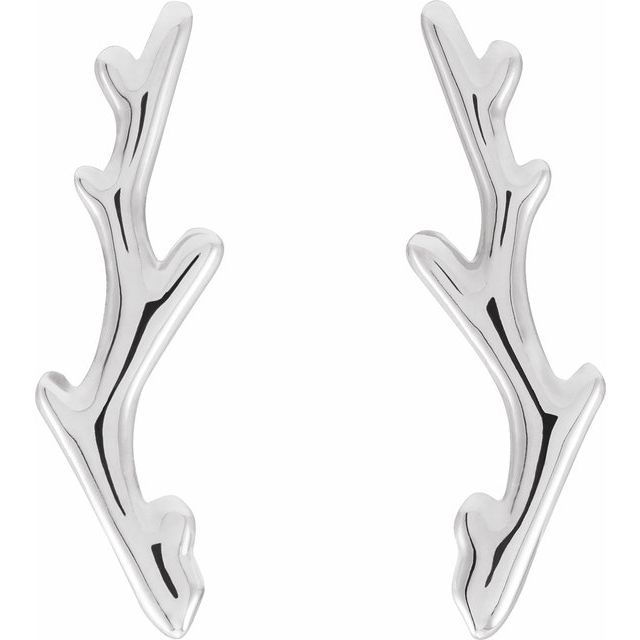 Sterling Silver Branch Ear Climbers