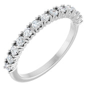 14K White 1/3 CTW Natural Diamond Anniversary Band
