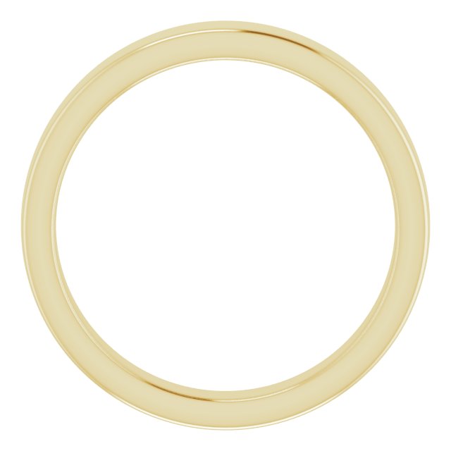 14K Yellow Band for 6 mm Cushion Ring