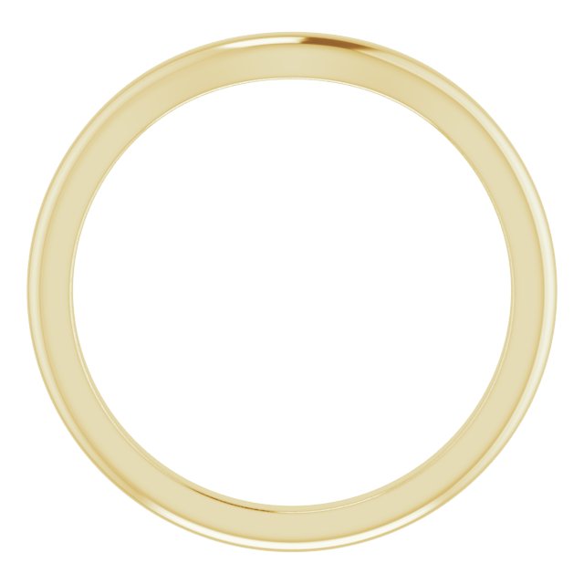 14K Yellow Band for 5.2 mm Round Ring