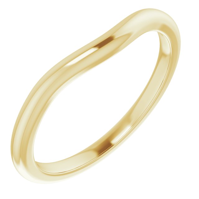 14K Yellow Band for 5.2 mm Round Ring