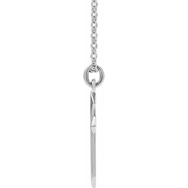 Sterling Silver Cross 18' Necklace