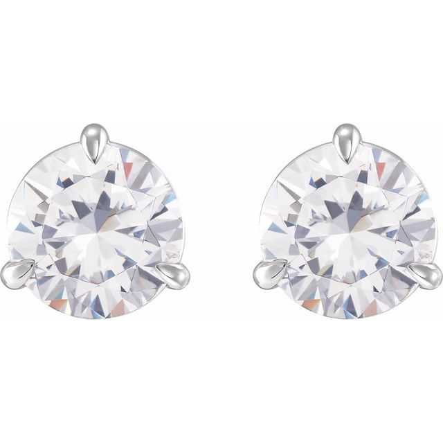 14K White 1/3 CTW Natural Diamond Earrings