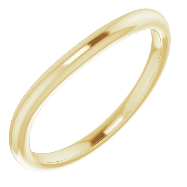 14K Yellow Contour Matching Band