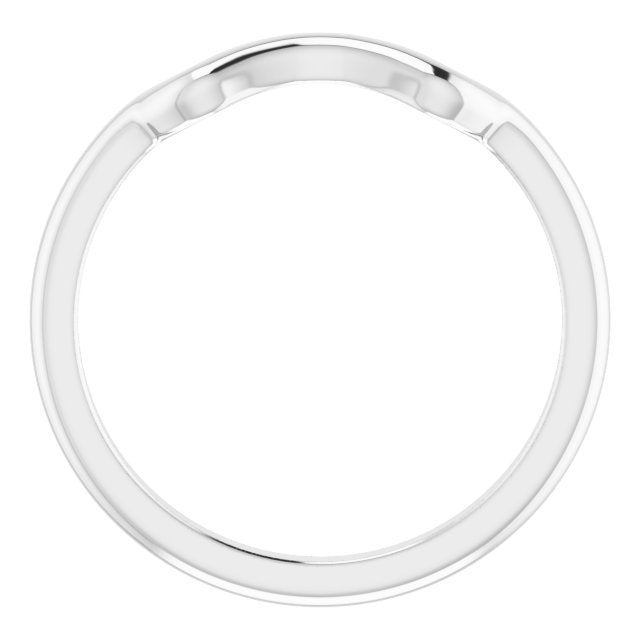 14K White Matching Band