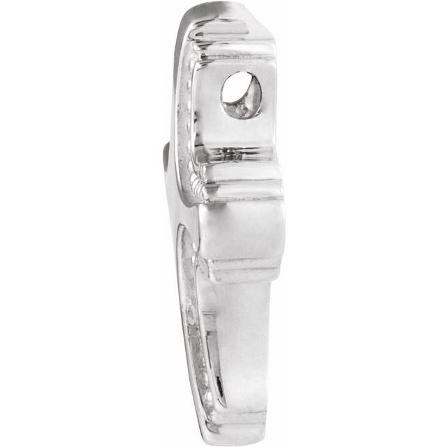 Sterling Silver 19.75x17 mm Cross Slide Pendant