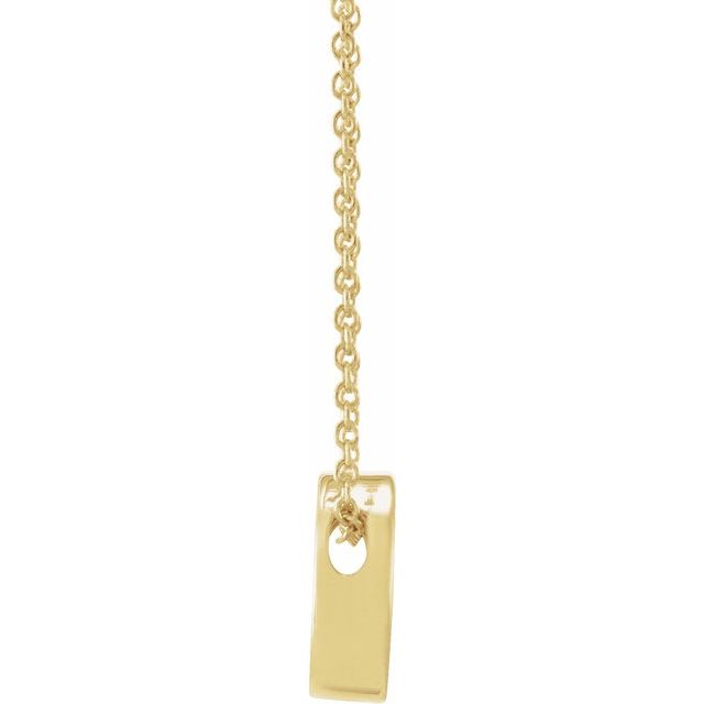 14K Yellow 10 mm Engravable Disc 16-18' Necklace