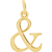 14K Yellow Ampersand Pendant