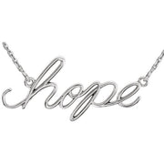 14K White Hope 16 1/2' Necklace