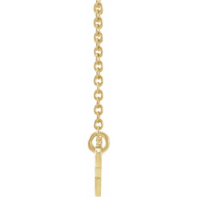 14K Yellow Virgo Zodiac 18' Necklace