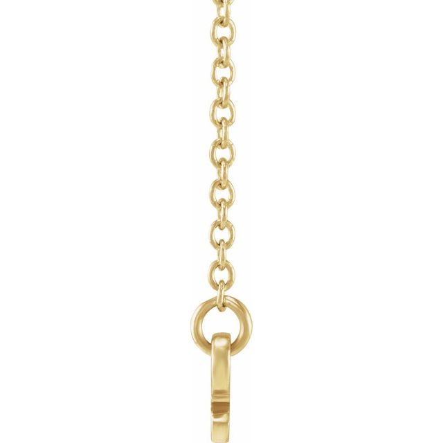 14K Yellow Sagittarius Zodiac 18' Necklace