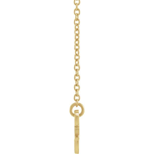 14K Yellow Gemini Zodiac 18' Necklace