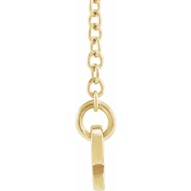 14K Yellow Taurus Zodiac 18' Necklace