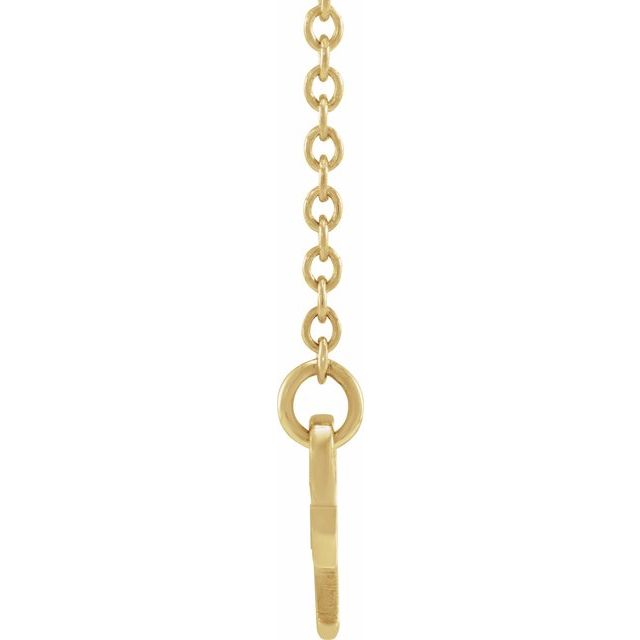 14K Yellow Scorpio Zodiac 18' Necklace
