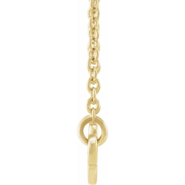 14K Yellow Leo Zodiac 18' Necklace