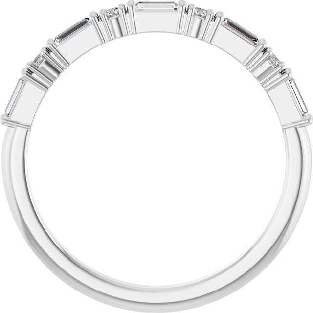 14K White 1/5 CTW Natural Diamond Anniversary Band