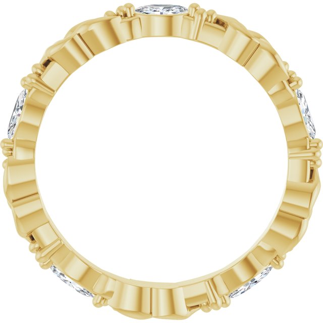 14k Yellow 1/4 Ctw Natural Diamond Eternity Band Size 6