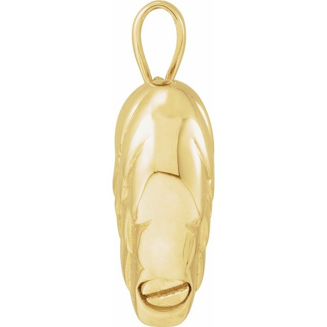 14K Yellow Angel Wings Heart Ash Holder