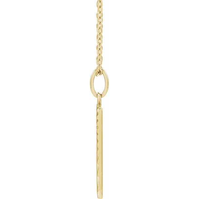 14K Yellow Sun 16-18' Necklace