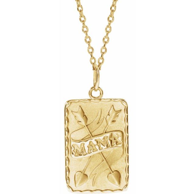 14K Yellow Mama 16-18' Necklace