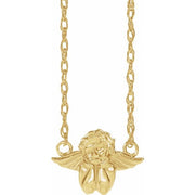 14K Yellow Cherub 16' Necklace