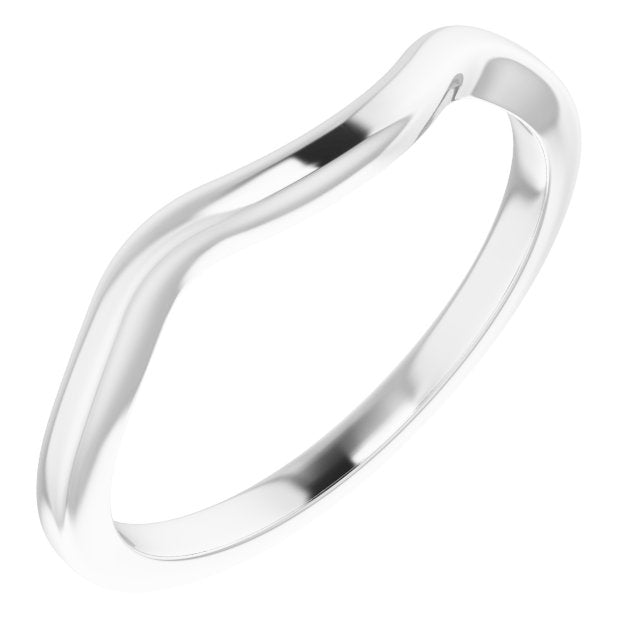 14K White Matching Band