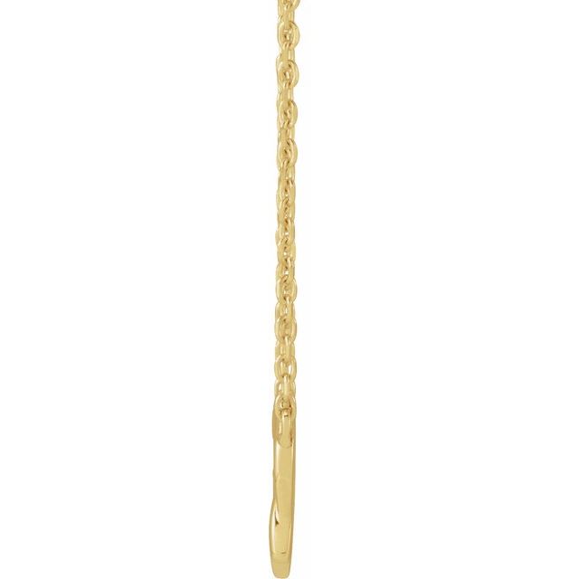 14K Yellow Celtic-Inspired 16-18' Necklace