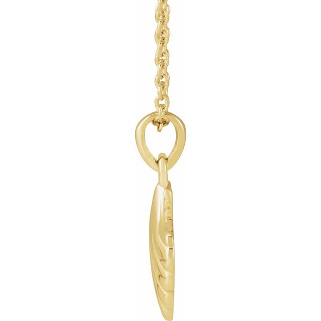 14K Yellow Shell 16-18' Necklace