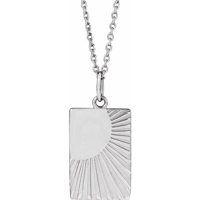 Sterling Silver Sun 16-18' Necklace