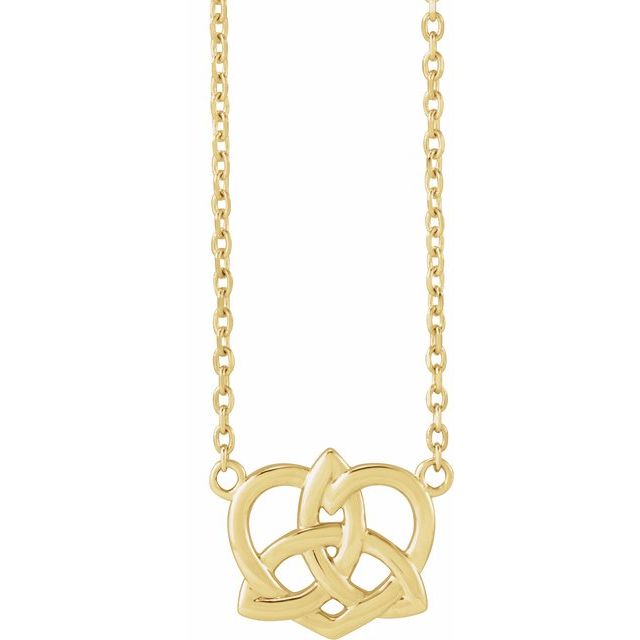 14K Yellow Celtic-Inspired 16-18' Necklace