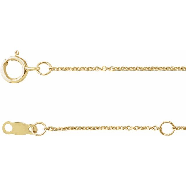 14K Yellow 1/5 CTW Natural Black Diamond 3-Station 16-18' Necklace