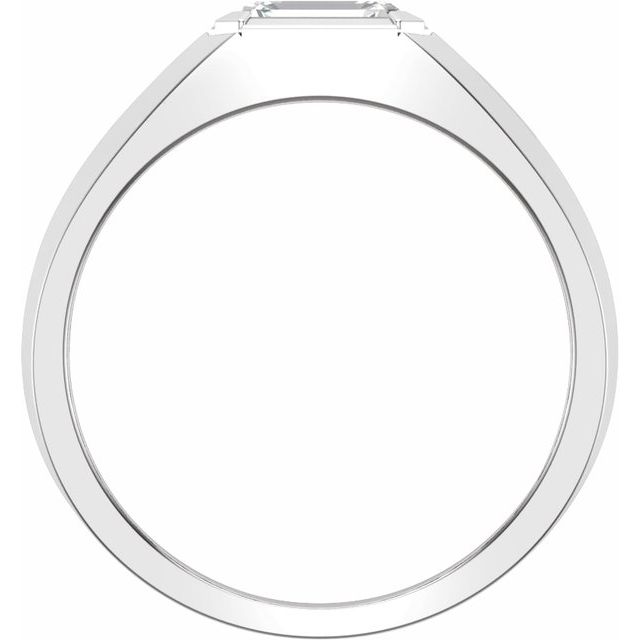 14K White 1 CT Lab-Grown Diamond Band