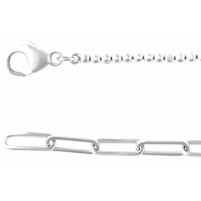 14K White 3 1/5 CTW Natural Diamond Adjustable 15-18' Necklace
