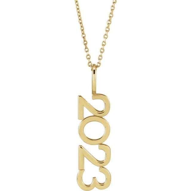 14K Yellow 2023 Year 16-18' Necklace